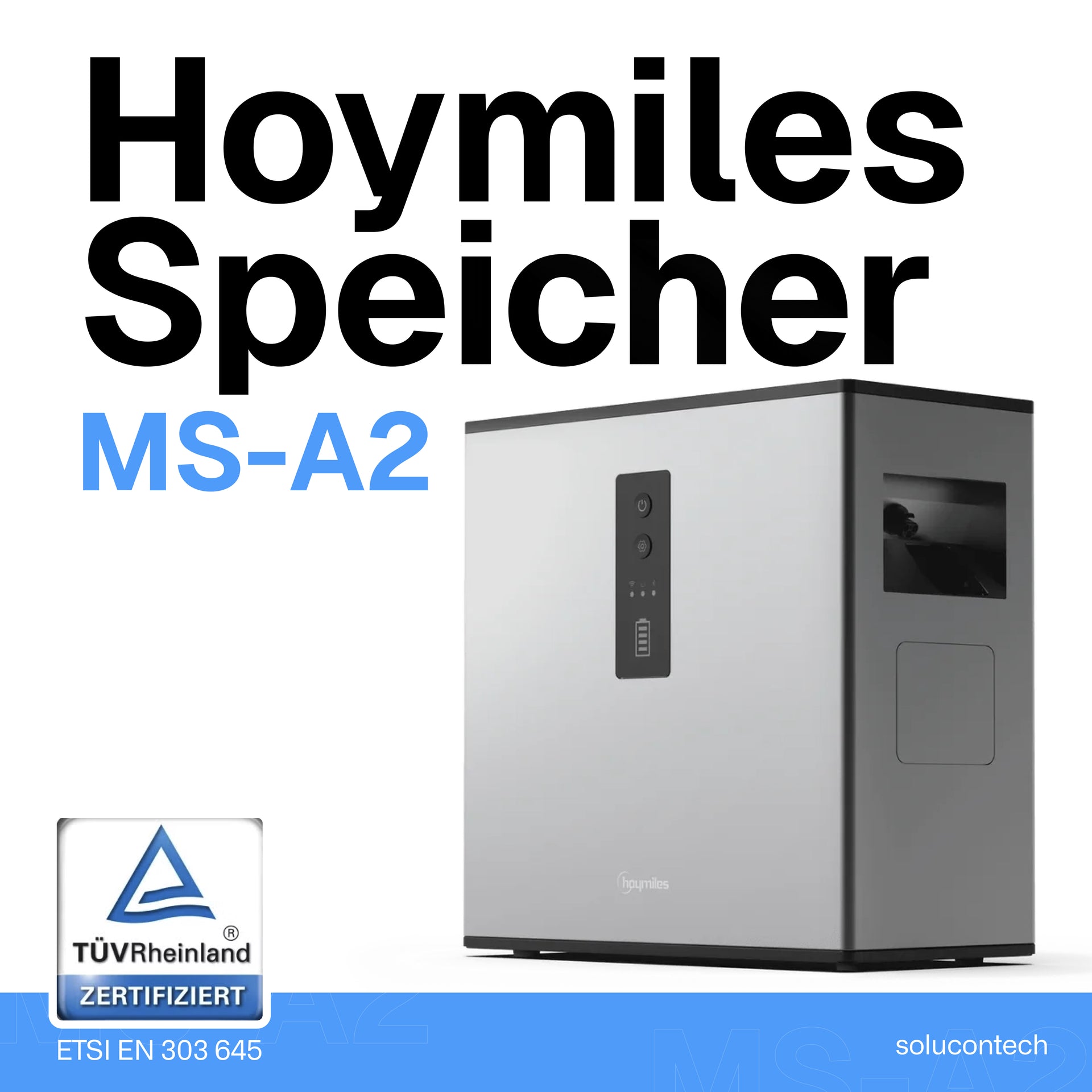 Hoymiles MS-A2 Speicher 2,24Kwh - Balkonkraftwerk - PV Batterie - Solarspeicher – 0% MwSt. (gem. § 12 Abs. 3 UStG)